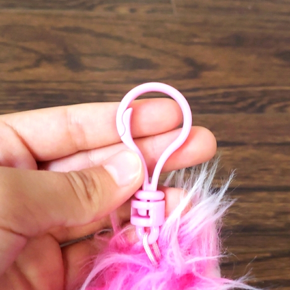 Frizzys ty Collection Pink Monster Kink Key Chain 2015 NWT Pink Girl Stuffie - Picture 15 of 17